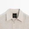 Overshirt aus 100 % Leinen im Waffelstrick Overshirt aus 100 % Leinen im Waffelstrick