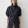 Overshirt aus Baumwollmischung mit Tasche Overshirt aus Baumwollmischung mit Tasche