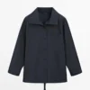Overshirt aus Baumwollmischung mit Tasche Overshirt aus Baumwollmischung mit Tasche