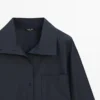 Overshirt aus Baumwollmischung mit Tasche Overshirt aus Baumwollmischung mit Tasche