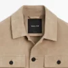 Overshirt aus Wildleder