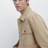 Overshirt aus Wildleder