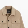 Overshirt aus Wildleder