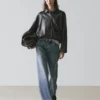 Oversize-Jacke aus Nappaleder Oversize-Jacke aus Nappaleder