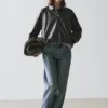 Oversize-Jacke aus Nappaleder Oversize-Jacke aus Nappaleder