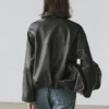 Oversize-Jacke aus Nappaleder Oversize-Jacke aus Nappaleder