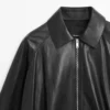 Oversize-Jacke aus Nappaleder Oversize-Jacke aus Nappaleder