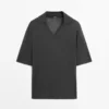 Oversize-Pullover aus Seiden- und Wollmischung