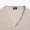 Oversize-Strickpullover mit V-Ausschnitt Oversize-Strickpullover mit V-Ausschnitt