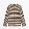 Oversize-T-Shirt mit langen Ärmeln und Streifenmuster Oversize-T-Shirt mit langen Ärmeln und Streifenmuster