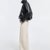 Palazzo-Jeans mit hoher Taille