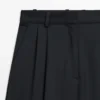 Plissierte Hose aus extrafeiner Wolle