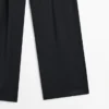 Plissierte Hose aus extrafeiner Wolle