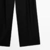 Plissierte Hose aus extrafeiner Wolle