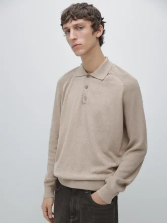 Poloshirt aus Baumwollmischgewebe