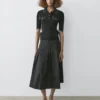 Poloshirt aus Baumwollstrick mit Kontrastdetails