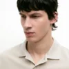 Poloshirt aus mikrostrukturierter Baumwollpiqué Poloshirt aus mikrostrukturierter Baumwollpiqué
