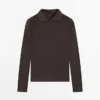 Poloshirt mit Schulterpolstern