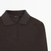 Poloshirt mit Schulterpolstern