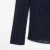 Pullover aus Baumwollmischgewebe mit U-Boot-Ausschnitt