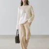 Pullover aus Baumwollmischung mit Cutwork-Muster