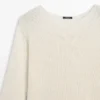 Pullover aus Baumwollmischung mit Cutwork-Muster
