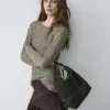 Pullover aus Baumwollmischung mit Cutwork-Muster
