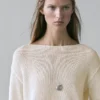 Pullover aus Baumwollmischung mit Cutwork-Muster