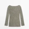 Pullover aus Baumwollmischung mit Cutwork-Muster