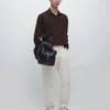 Pullover aus Baumwollstrick mit Poloshirt-Ausschnitt