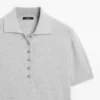 Pullover aus Baumwollstrick mit Poloshirt-Ausschnitt