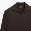 Pullover aus Baumwollstrick mit Poloshirt-Ausschnitt