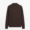 Pullover aus Baumwollstrick mit Poloshirt-Ausschnitt