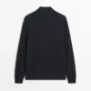 Pullover aus Baumwollstrick mit Poloshirt-Ausschnitt