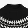 Pullover aus Jacquard-Strick aus Wollmischung