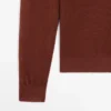 Pullover aus Leinen- und Kaschmir-Strick mit Rundhalsausschnitt