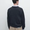 Pullover aus Merinowolle mit Rundhalsausschnitt