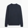 Pullover aus Merinowolle mit Rundhalsausschnitt