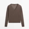 Pullover aus Seiden-Woll-Mischung