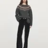 Pullover aus Wolljacquard-Strick