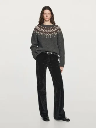 Pullover aus Wolljacquard-Strick