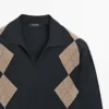 Pullover aus Wollmischung mit Argyle-Muster Pullover aus Wollmischung mit Argyle-Muster