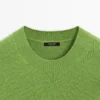 Pullover aus Wollmischung mit Rundhalsausschnitt