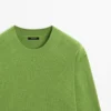 Pullover aus Wollmischung mit Rundhalsausschnitt