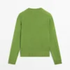 Pullover aus Wollmischung mit Rundhalsausschnitt