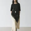 Pullover mit kontrastierenden Spitzendetails Pullover mit kontrastierenden Spitzendetails