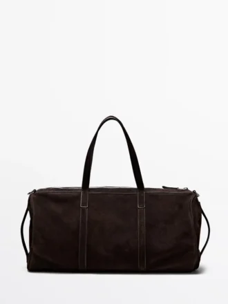 Reisetasche aus Wildleder