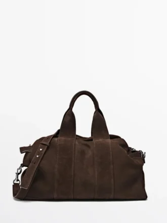 Reisetasche aus Wildleder