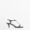 Riemchensandalen mit mittlerem Absatz Riemchensandalen mit mittlerem Absatz