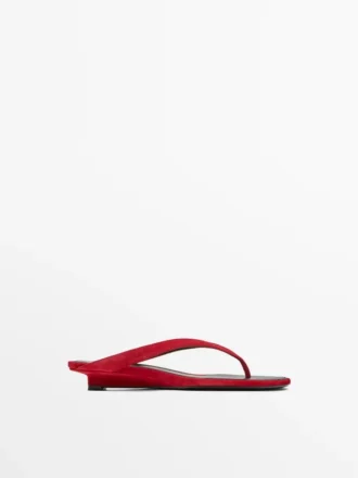 Sandalen mit mittelhohem Absatz und Zehentrenner